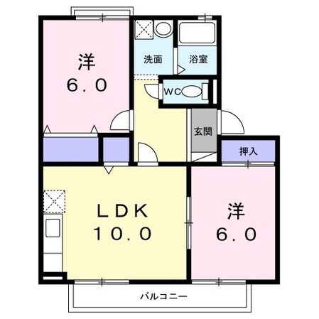 土山駅 徒歩20分 2階の物件間取画像